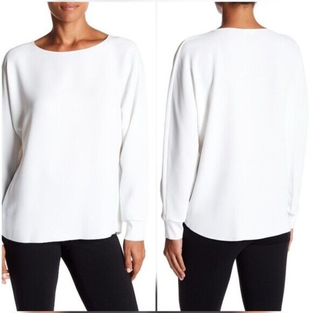Vince White Raw edge pull over blouse (White) NWT